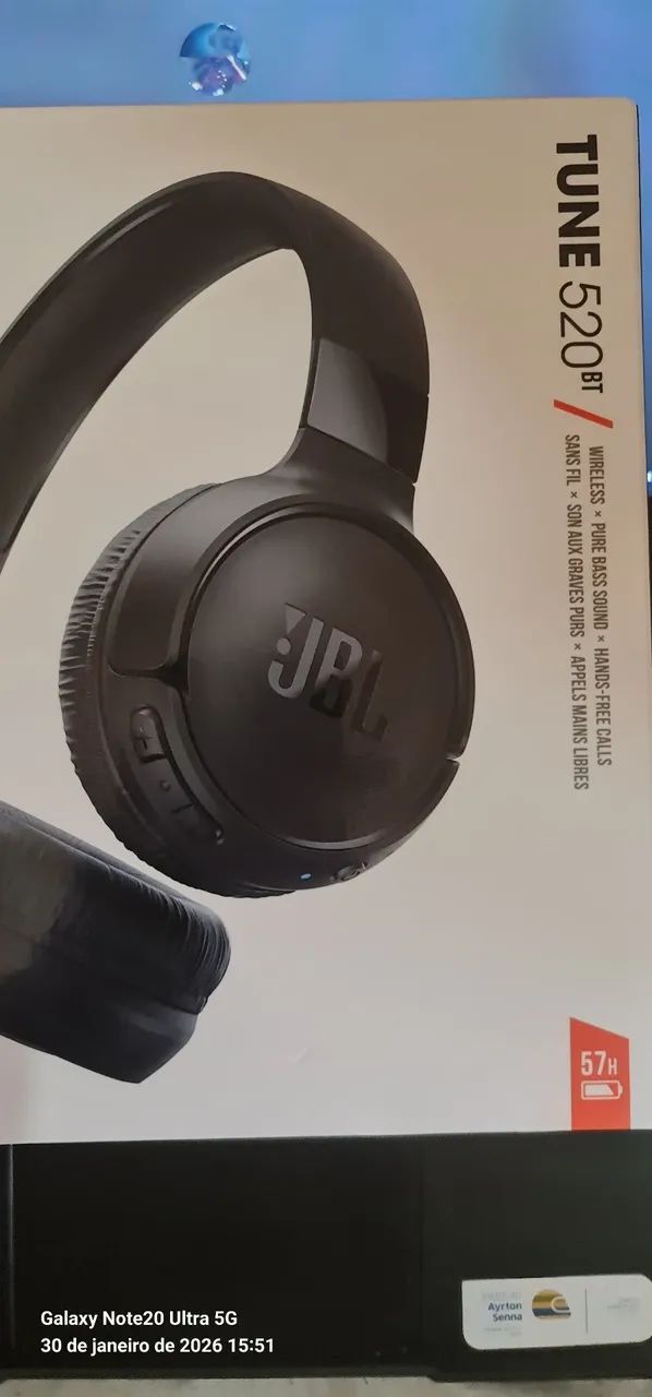 Fone jbl túnel 520 bt