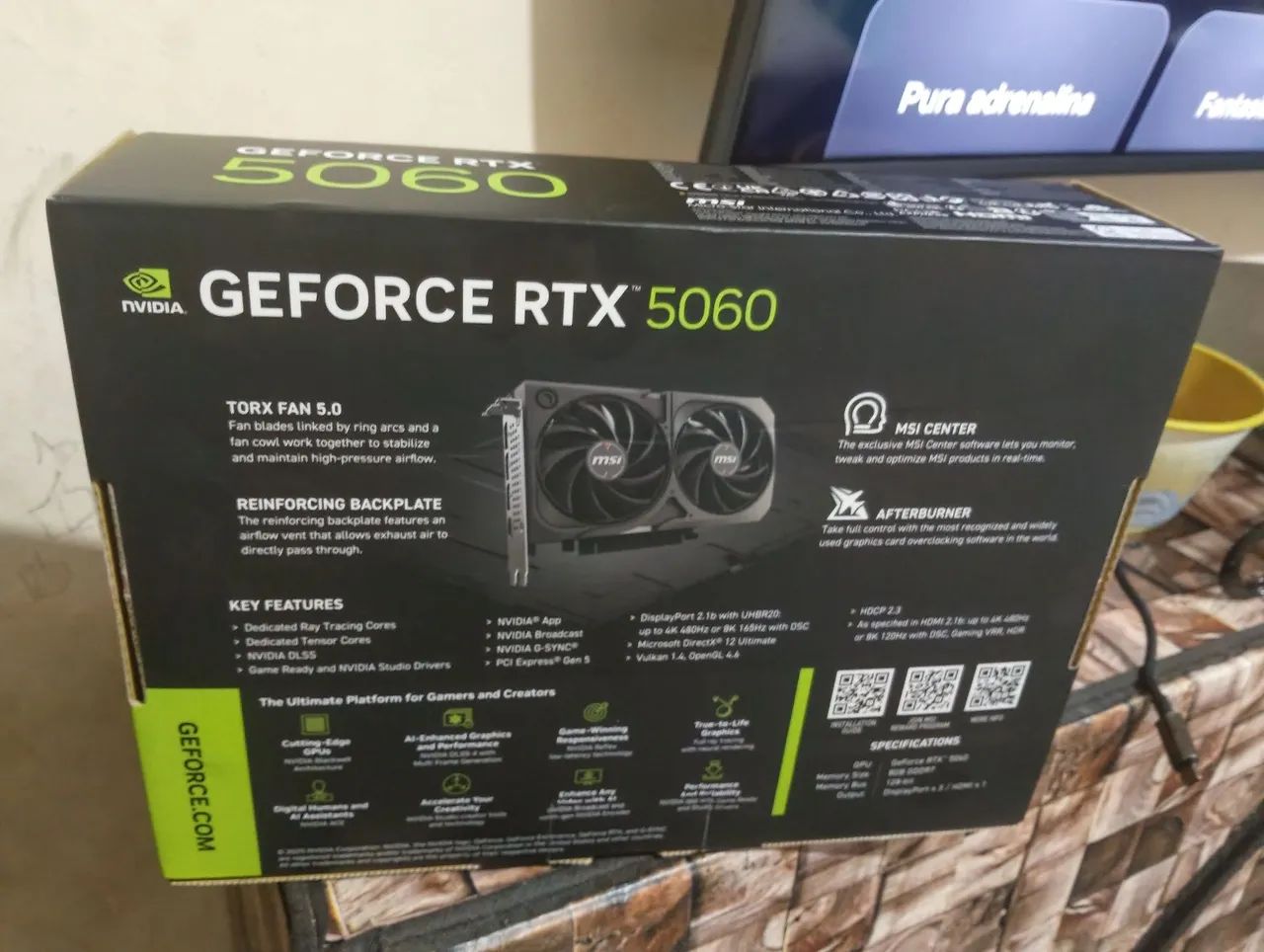 Rtx 5060 MSI shadow 2x nova, venda ou troca. - Foto 2