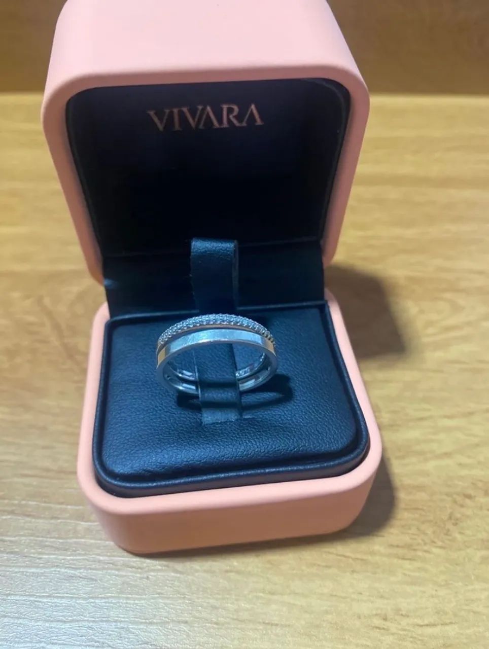 Conjunto Vivara  aliança de prata + porta-aliança com cristais! - Foto 4
