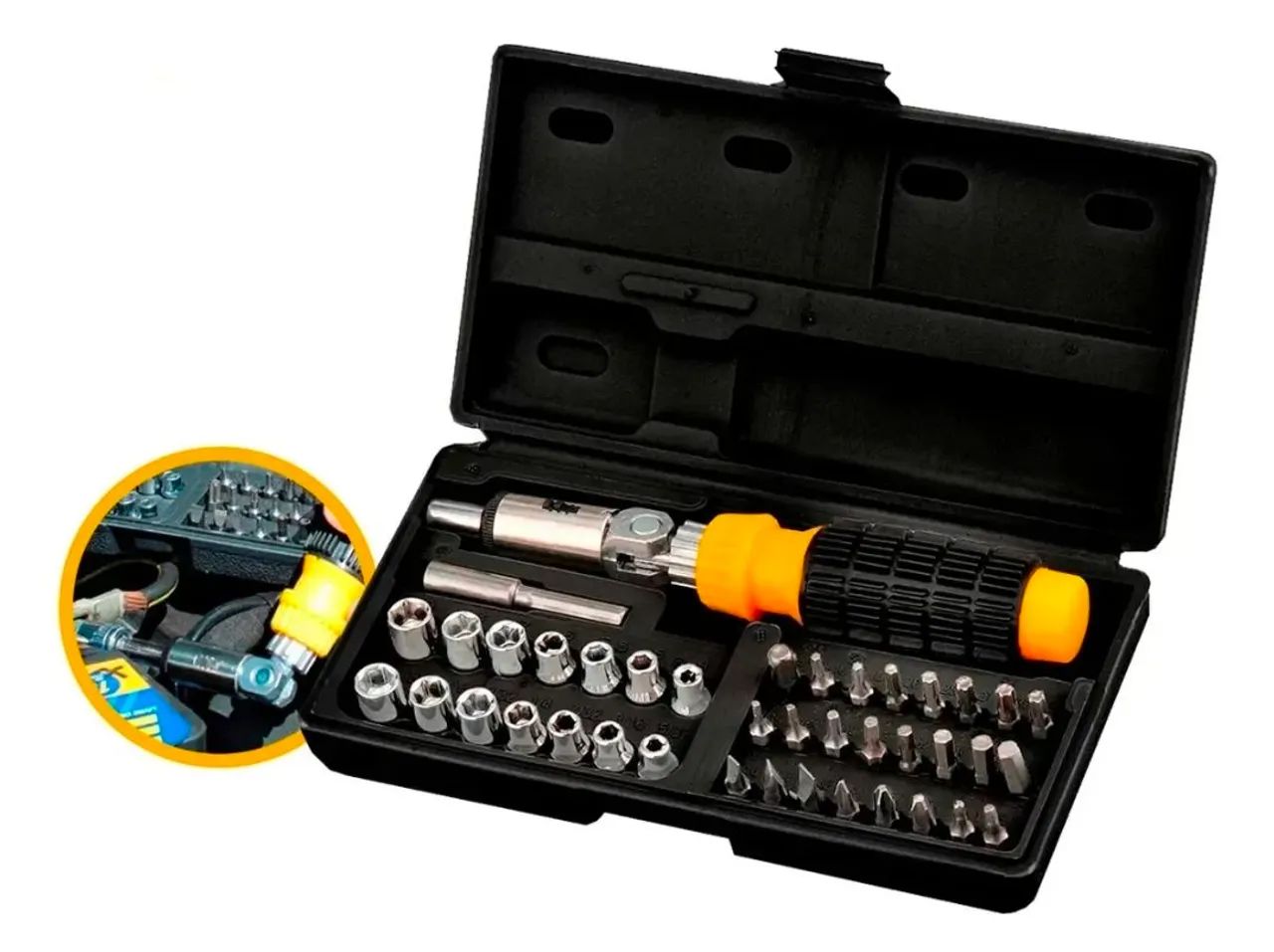 OFERTA - Jogo de chave combinada e kit de Soquetes e Bits com catraca - Ferramentas  - Foto 3