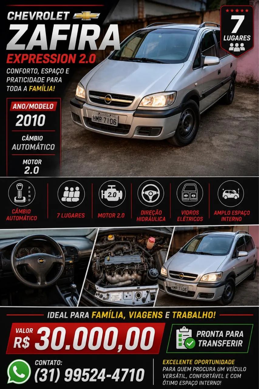 Chevrolet Zafira Zafira Expres. 2.0 MPFI FlexPower 5p Aut 2010