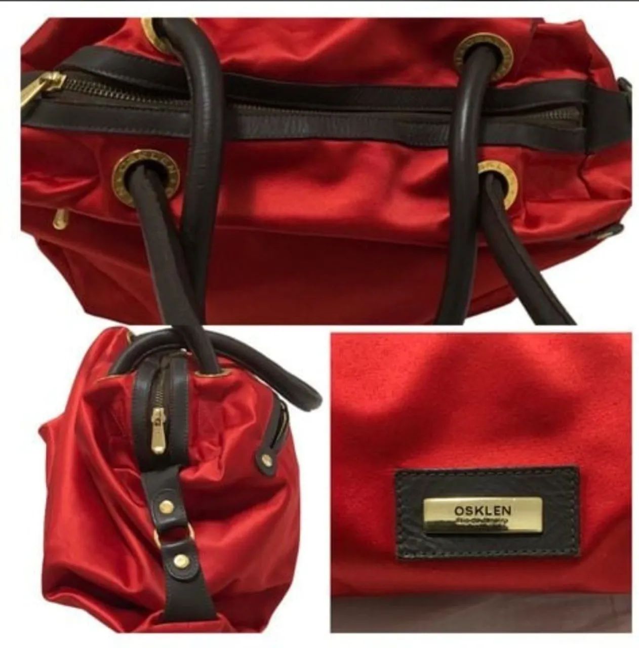 Bolsa vermelha osklen - Foto 4