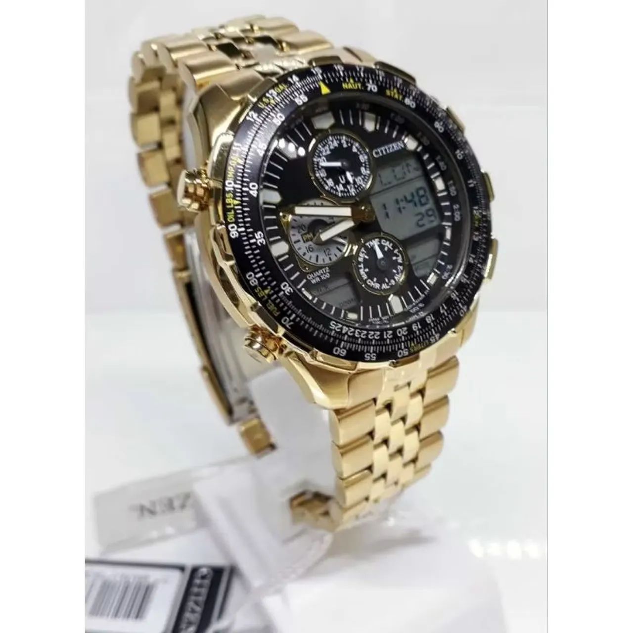 Relógio Citizen Navihawk Tz10173u - Dourado 
