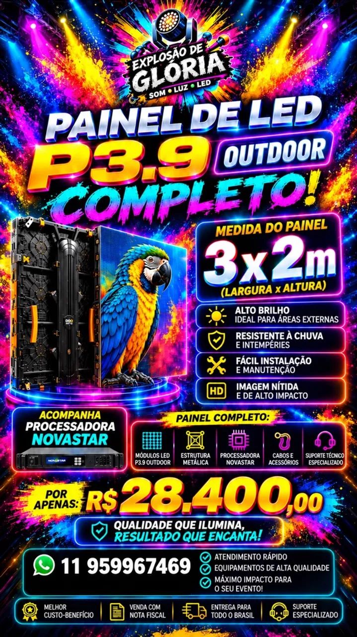 Painel de Led outdoor  - Foto 2