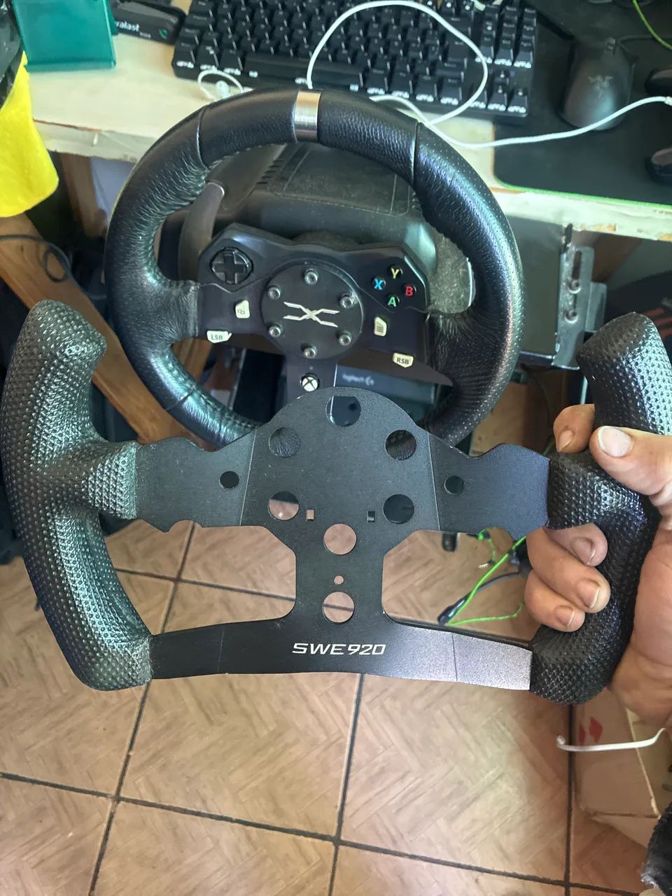 Volante g920 + suporte + cambio + aro - Foto 3