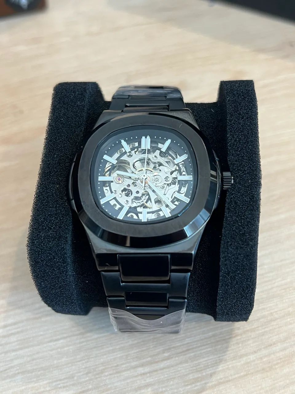 Relógio Automático Skeleton (Novo) All Black - Foto 2