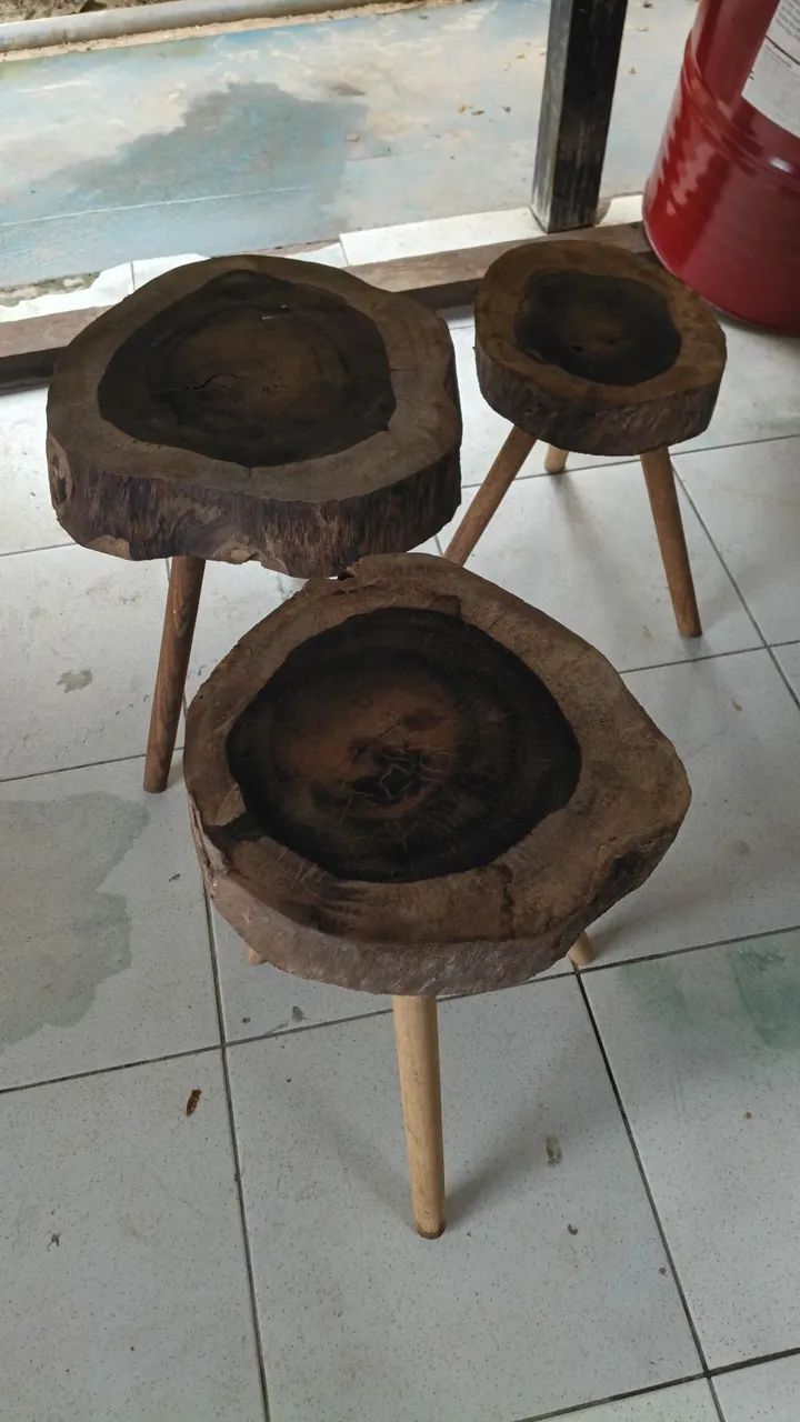 Mesinhas rústicas  - Foto 4
