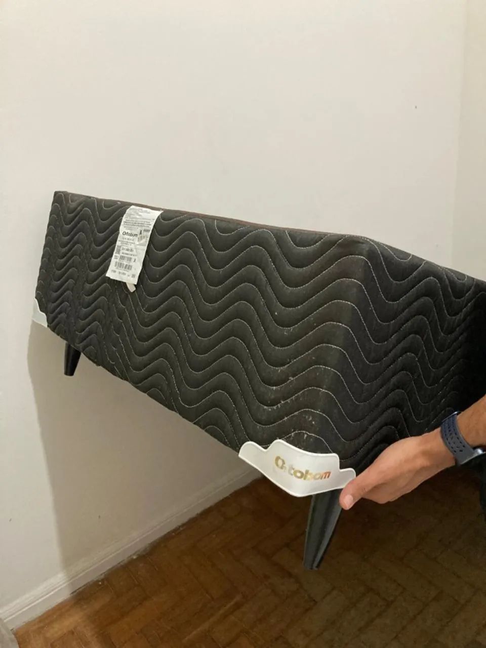 ORTOBOM - BASE SOMMIER LIGHT SELADO PRETO e colchão  - Foto 5