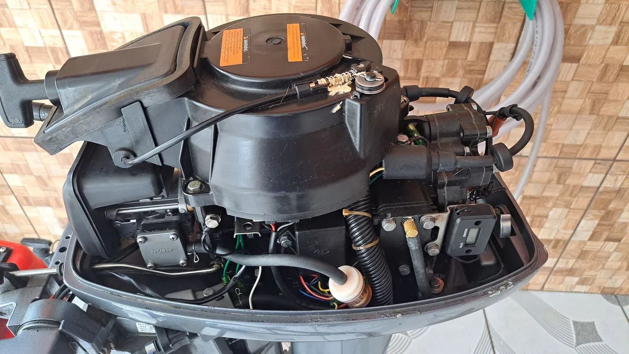 Motor de popa 15hp 14hrs de uso - Foto 3