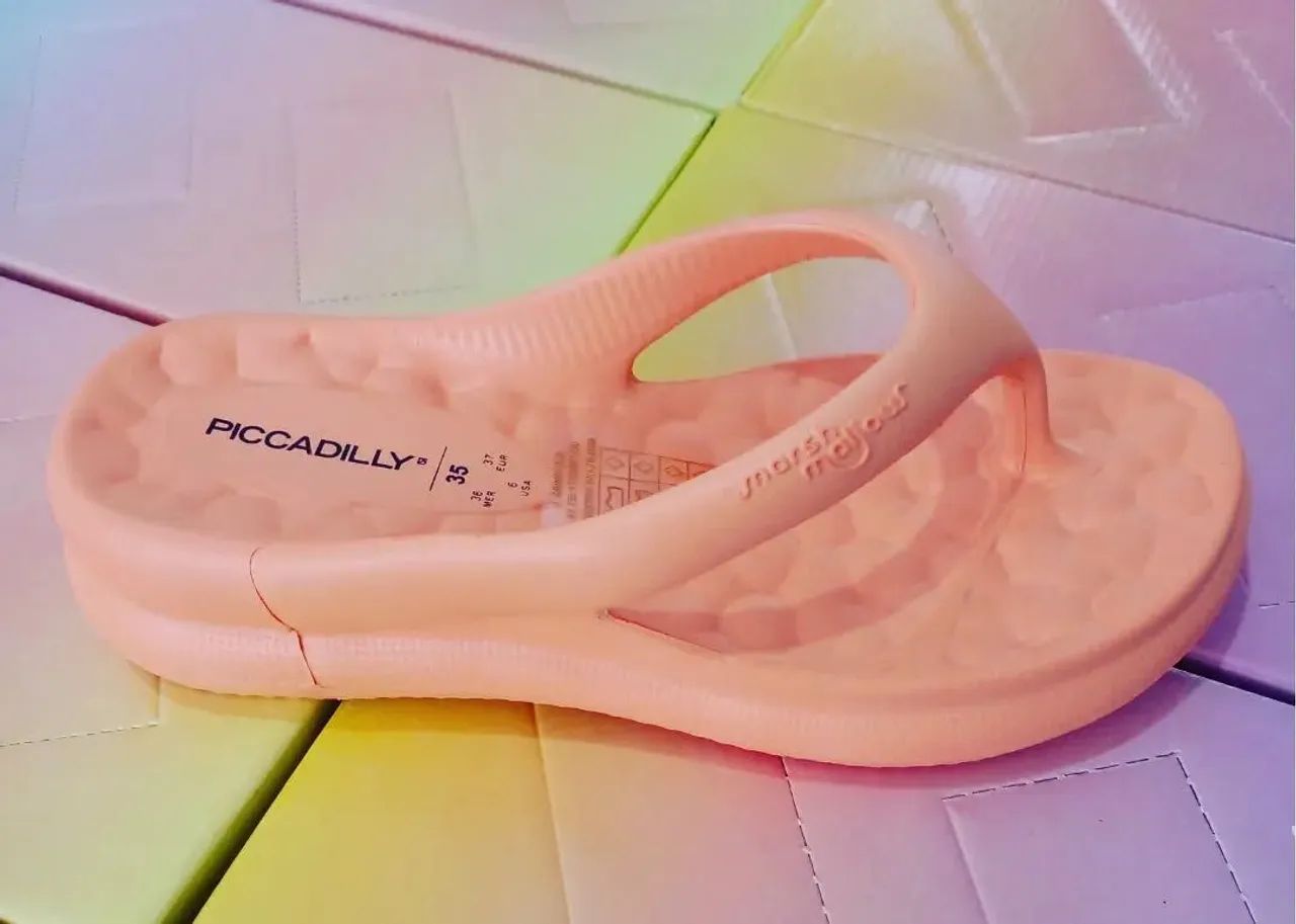 Chinelo nuvem Piccadilly marshmallow - Foto 4