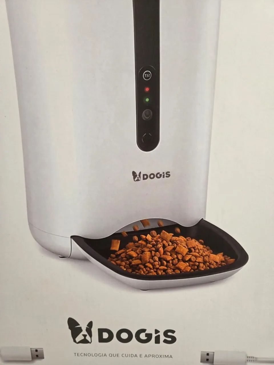 Alimentador Automático para Cães e Gatos Dogis Tech com câmera e wifi - Foto 5