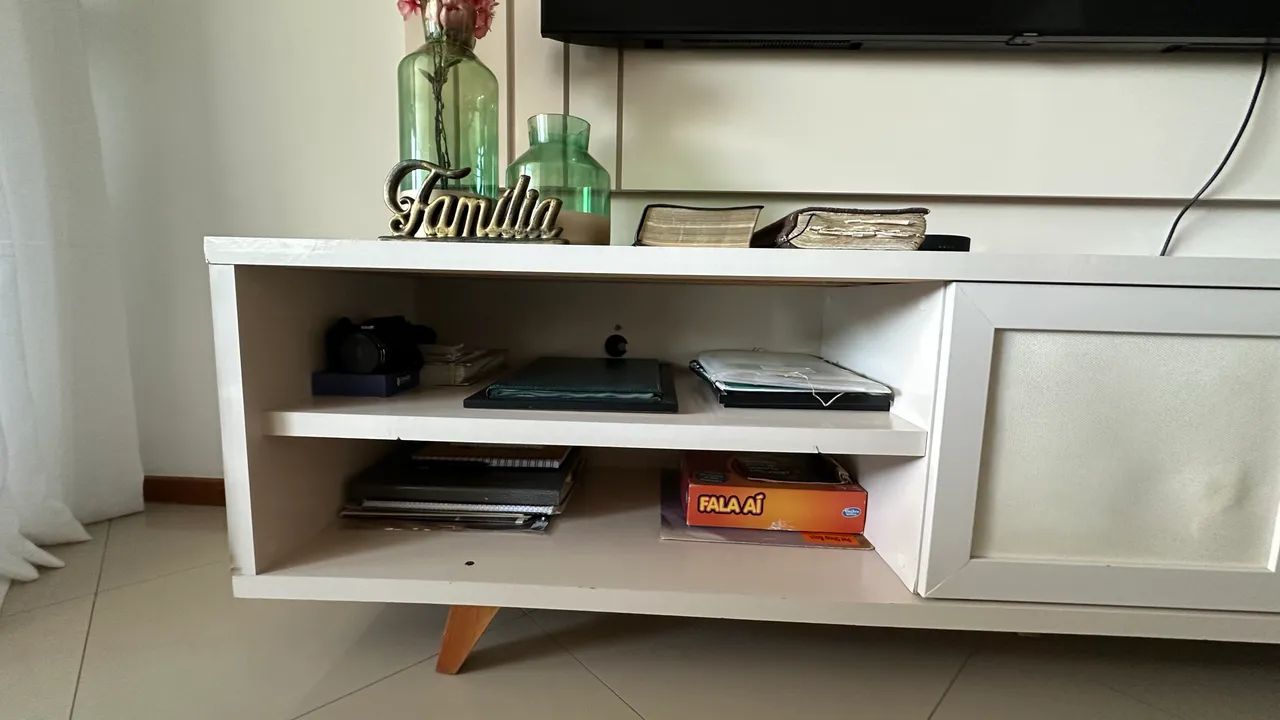 Rack para tv com estante  - Foto 3