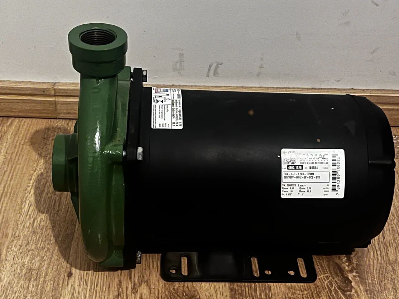 Motobomba FAMAC 1.5 CV Trifásica - Seminova Revisada - Foto 2