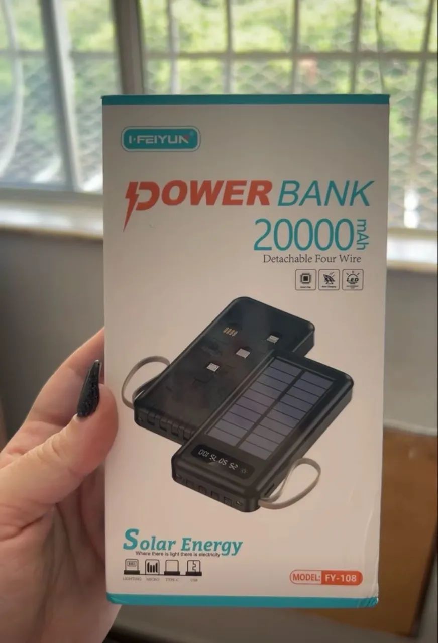 Carregador portátil a luz solar