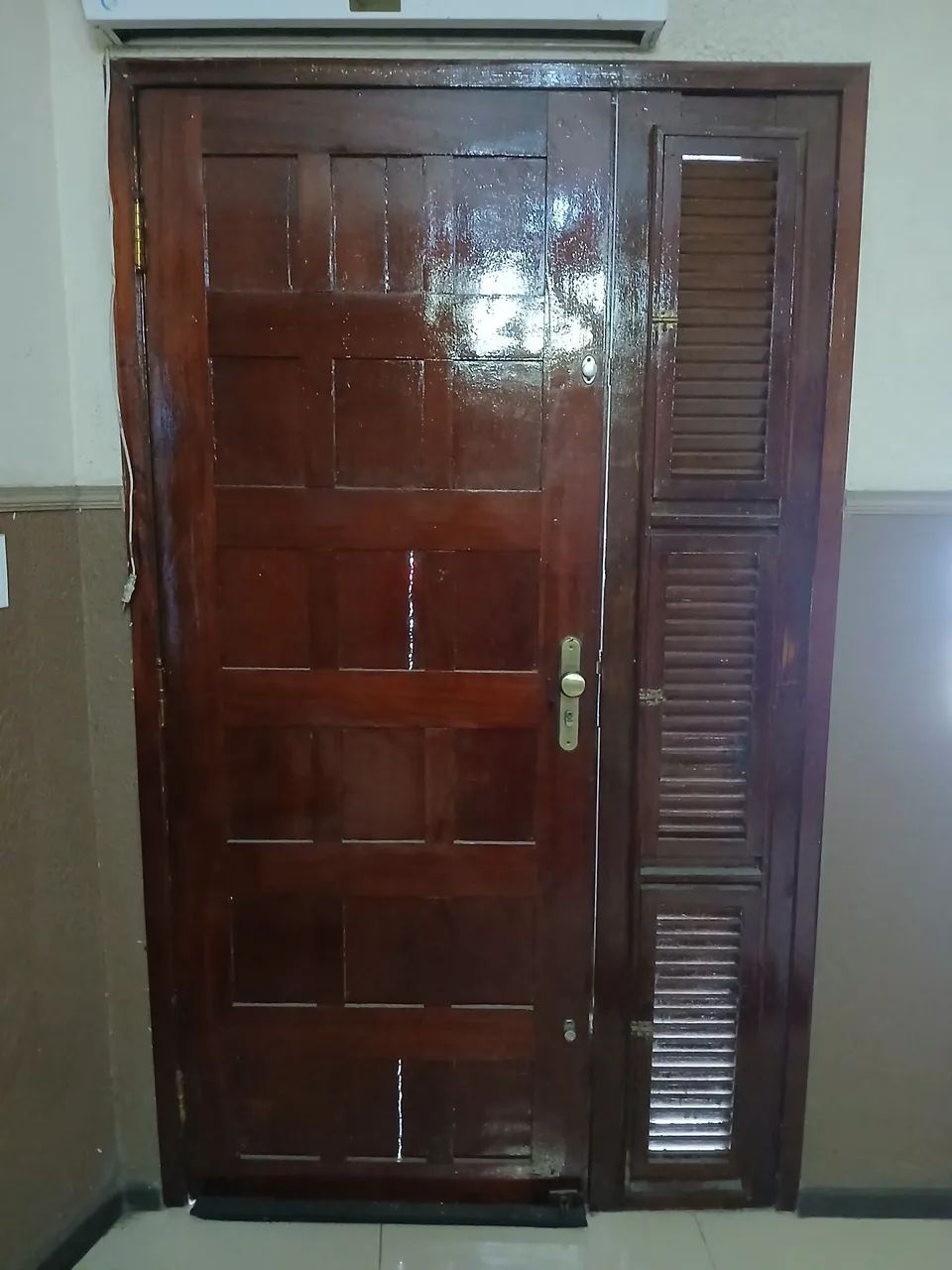 Portas de madeira maciça completas com fechadura chaves430234507538616323