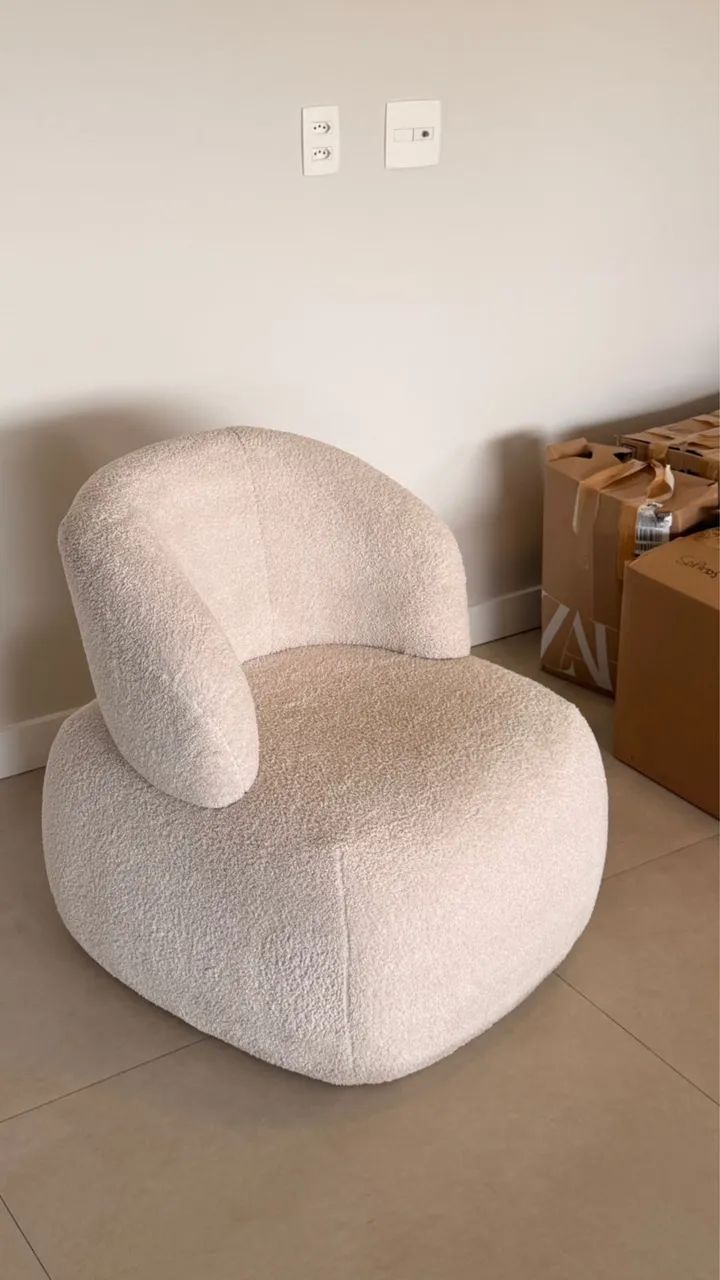 Poltrona Boucle Theodora Home - Foto 3
