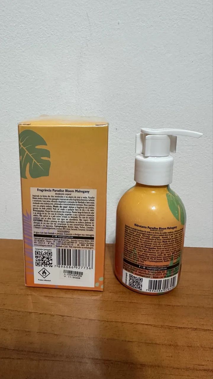 Paradise Bloom Mahogany Kit Perfume e Hidratante Lacrados - Foto 2