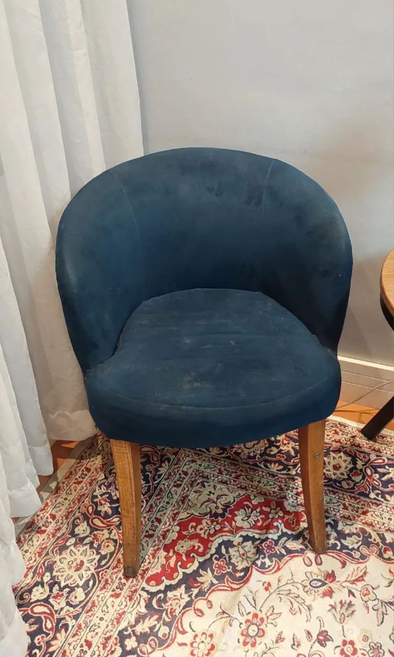 Par de Poltronas para restauro precisa trocar o tecido - Foto 4