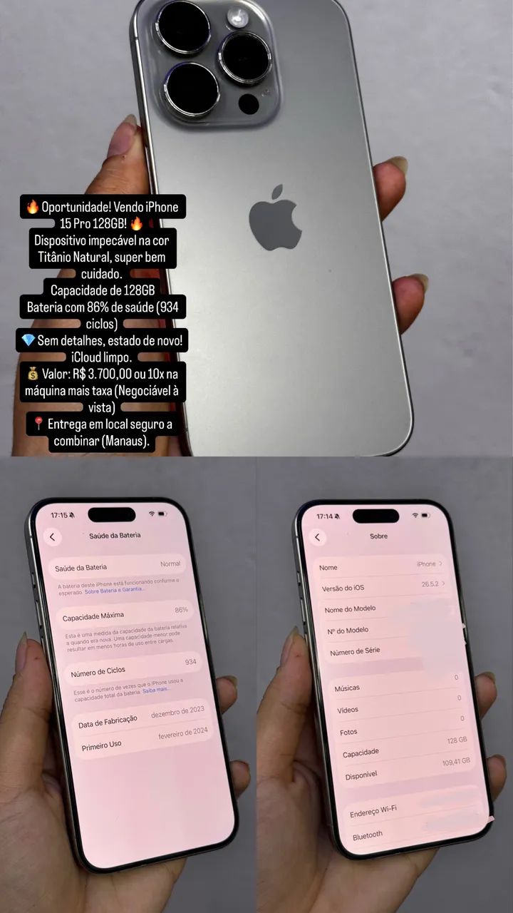 IPHONE 15 PRO 128GB - Foto 2