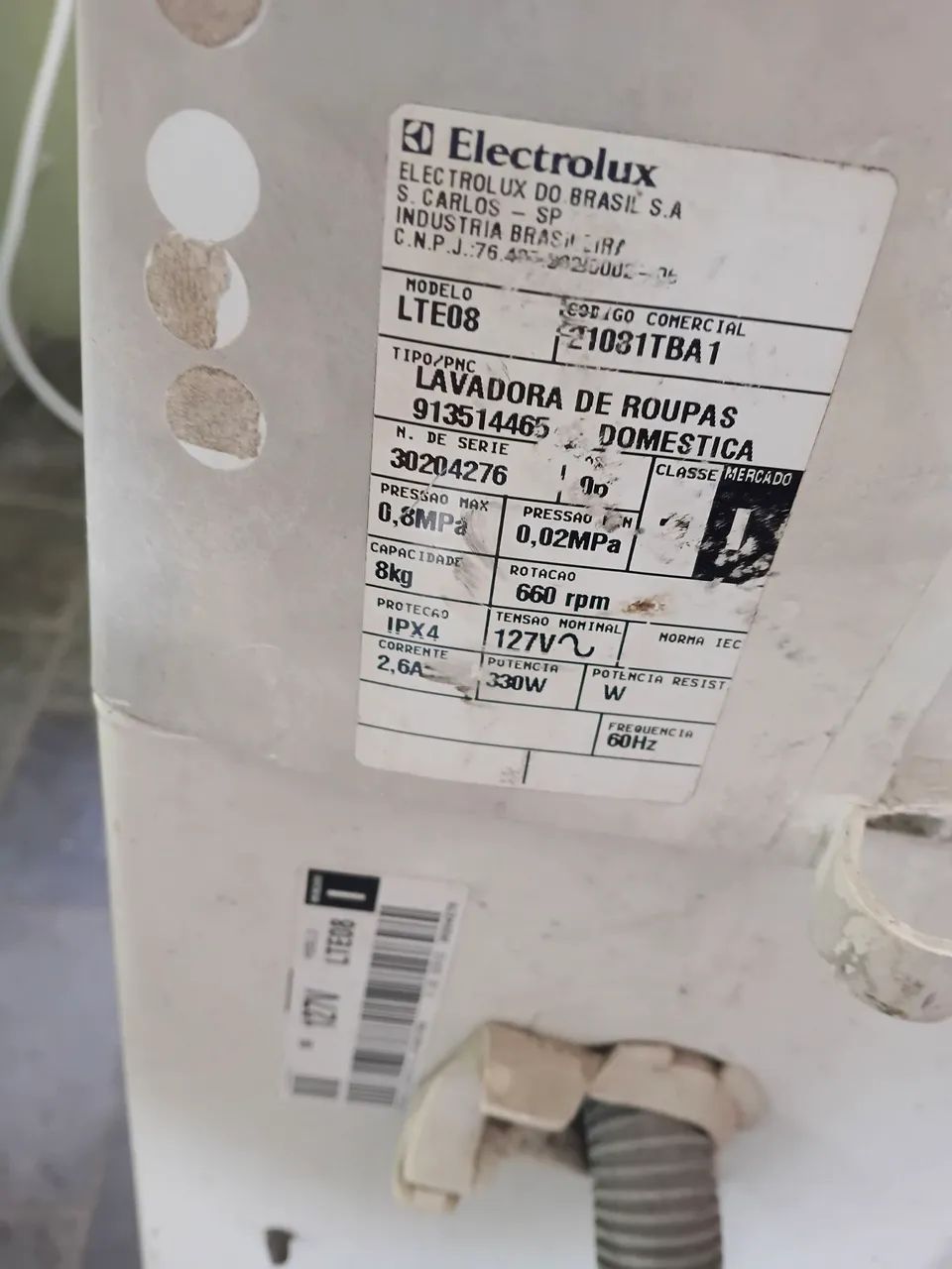 Máquina de lavar Eletrolux 8kg COM DEFEITO - Foto 5