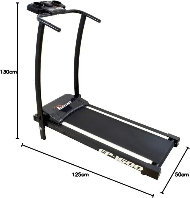Poli Sports Esteira Eletronica EP1600 1.6hp Preta Bivolt - Foto 2