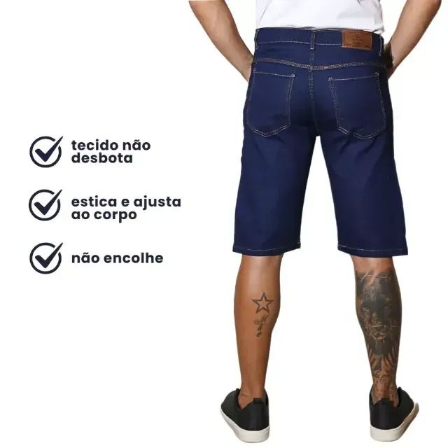 BERMUDA JEANS PREMIUM PLUS SIZE - TAMANHO 54 - Foto 2