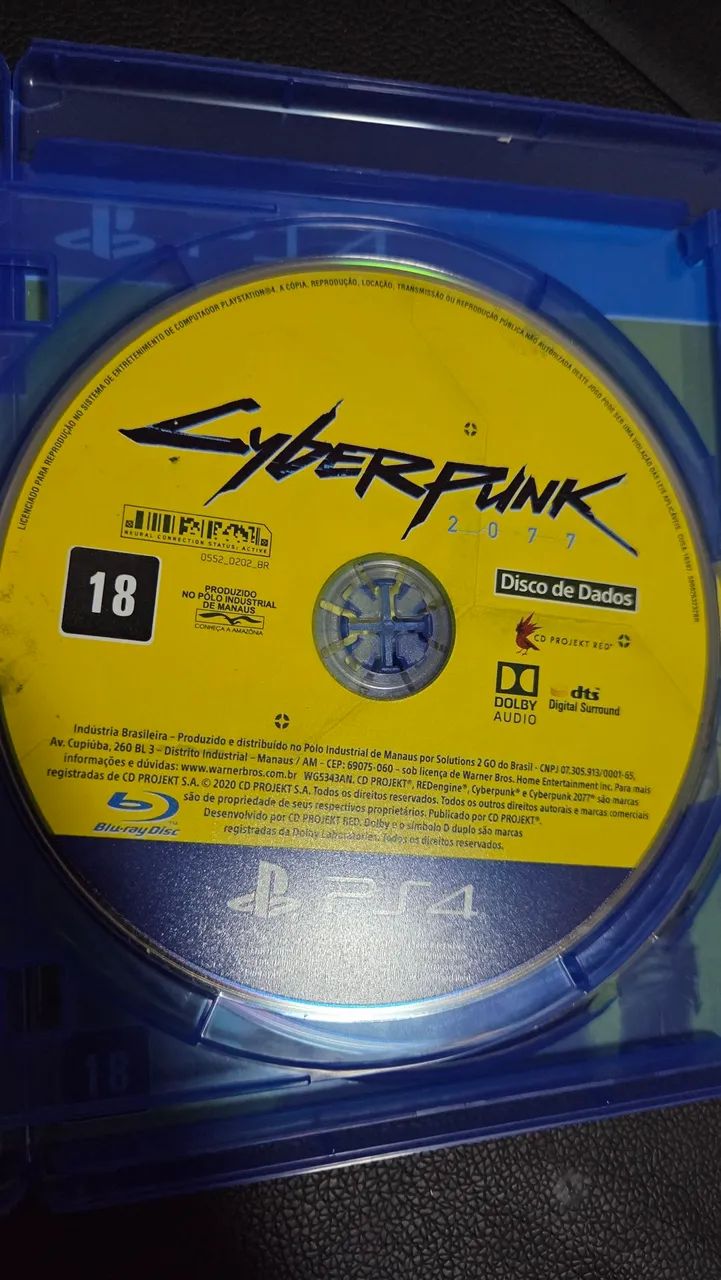 CyberPunk 2077 midia fisica de ps4 novo com 2 discos  - Foto 3
