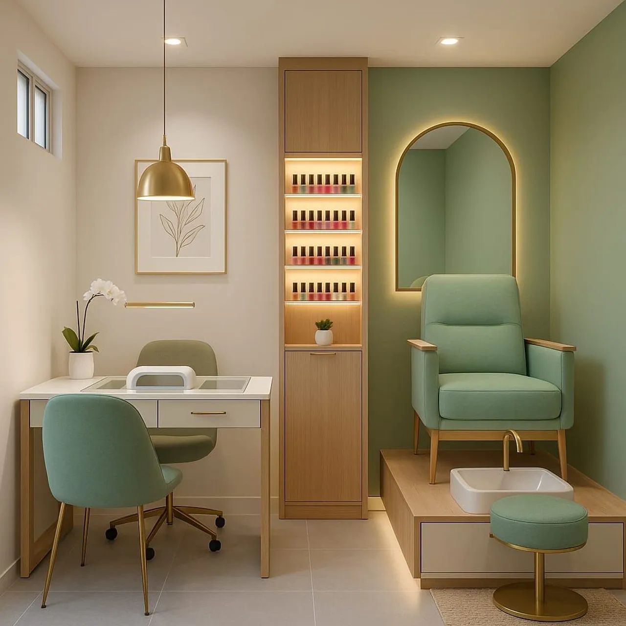 Espaço para manicures