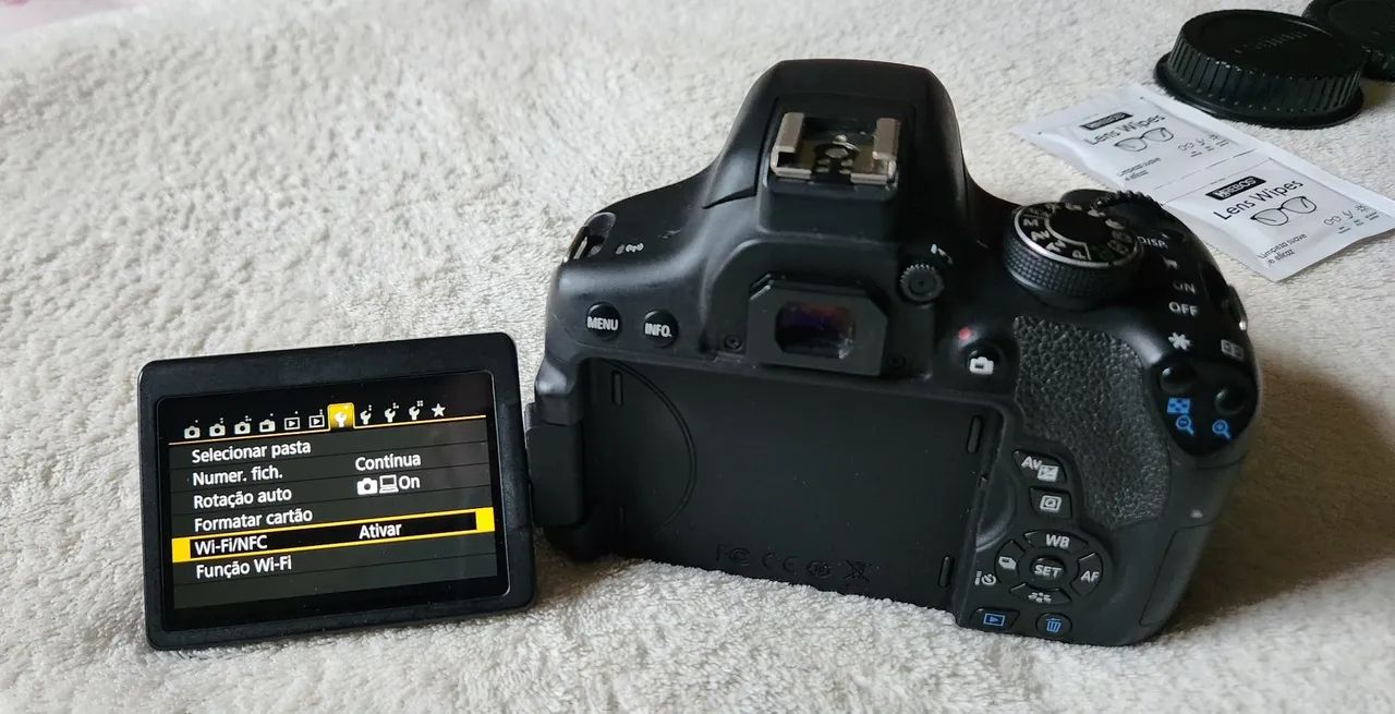 Canon T6i Wi-fi/NFC com lente 18-55mm + Cartão de memória 32Gb - Foto 5