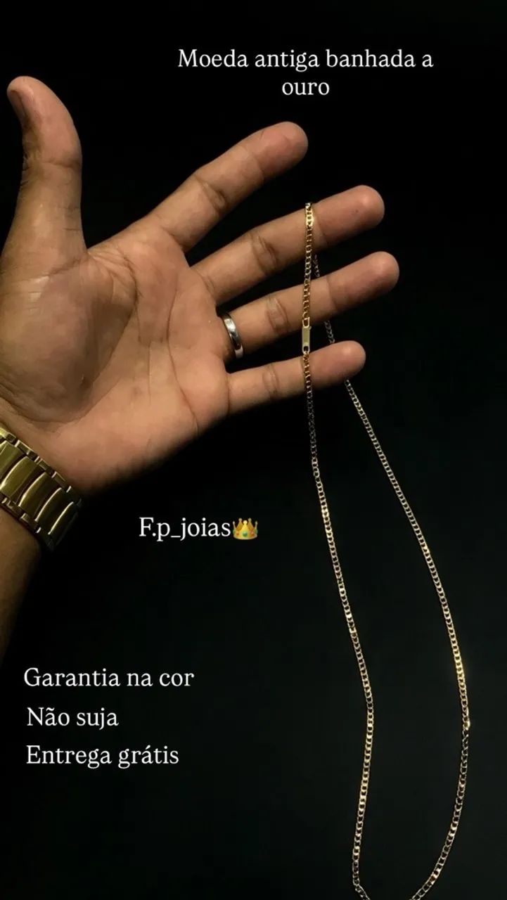 CORDÃO BANHADO A OURO - Foto 2