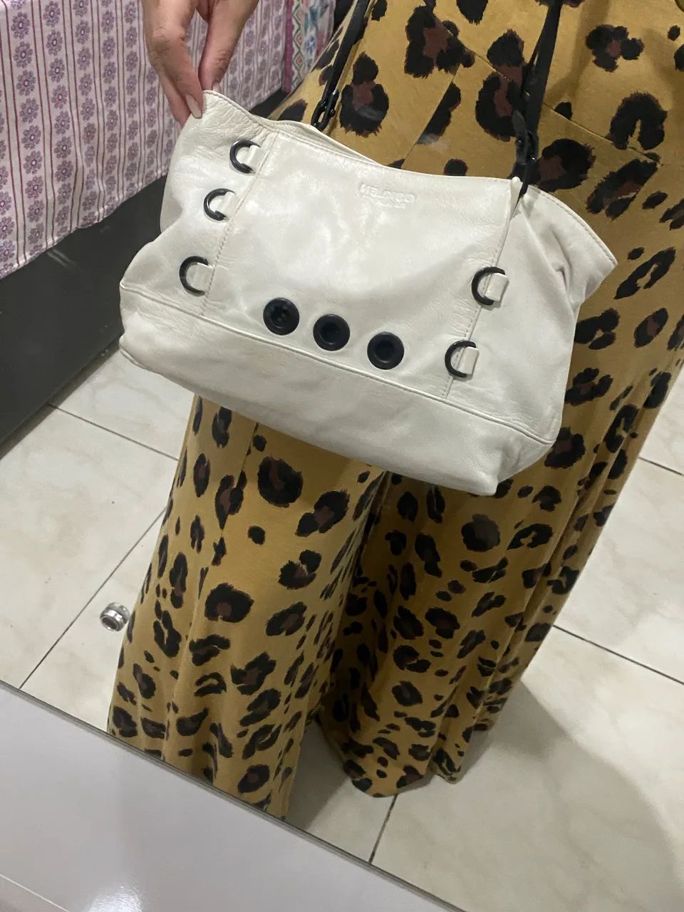Bolsa Offwhite Osklen couro de búfalo  - Foto 4