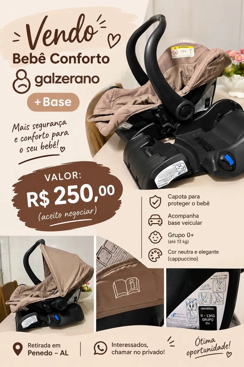 Bebê conforto + Base