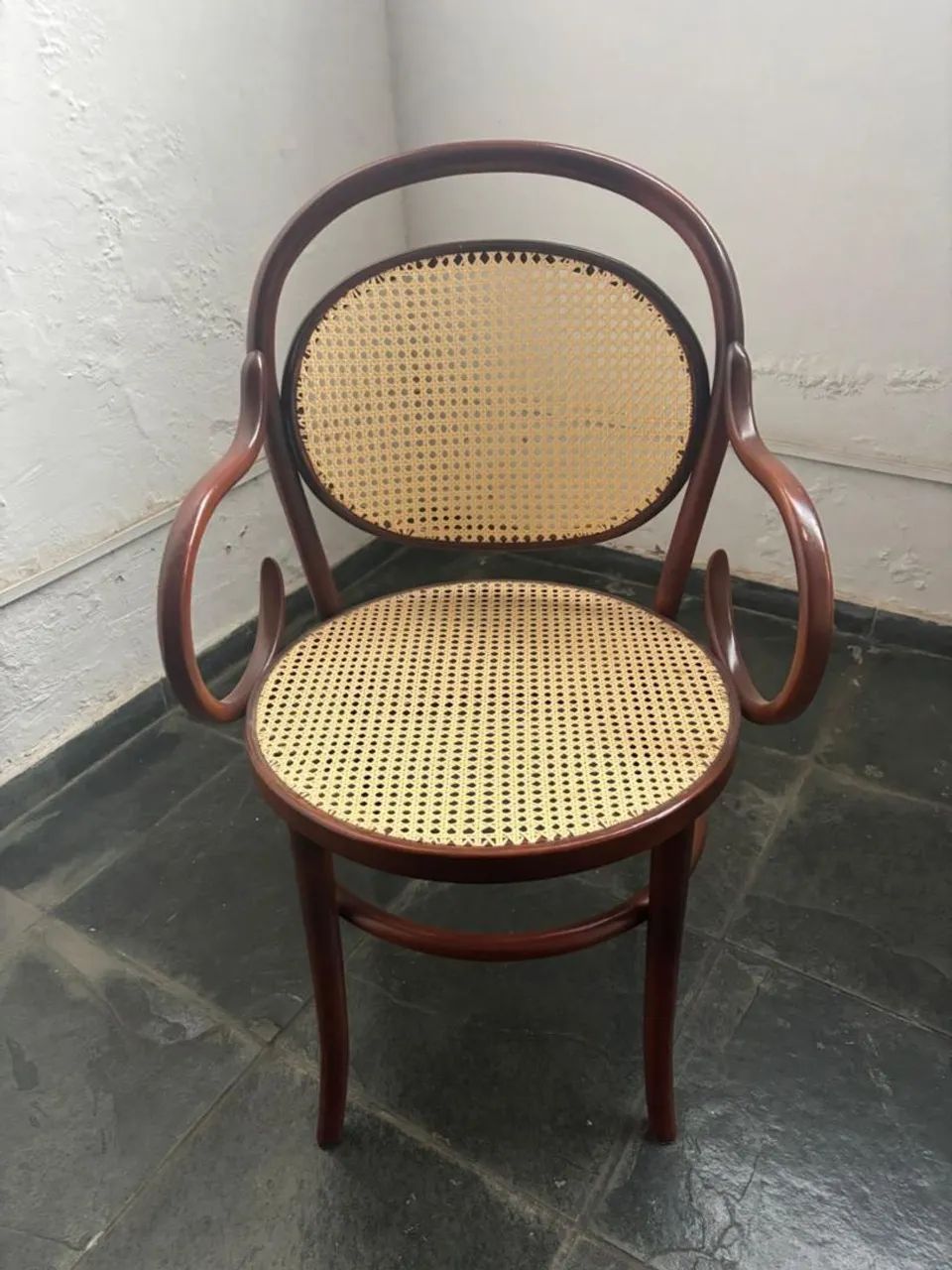 Conjunto de 8 cadeiras Panamá Thonart com palhinha natural legítimas com selo - Foto 2
