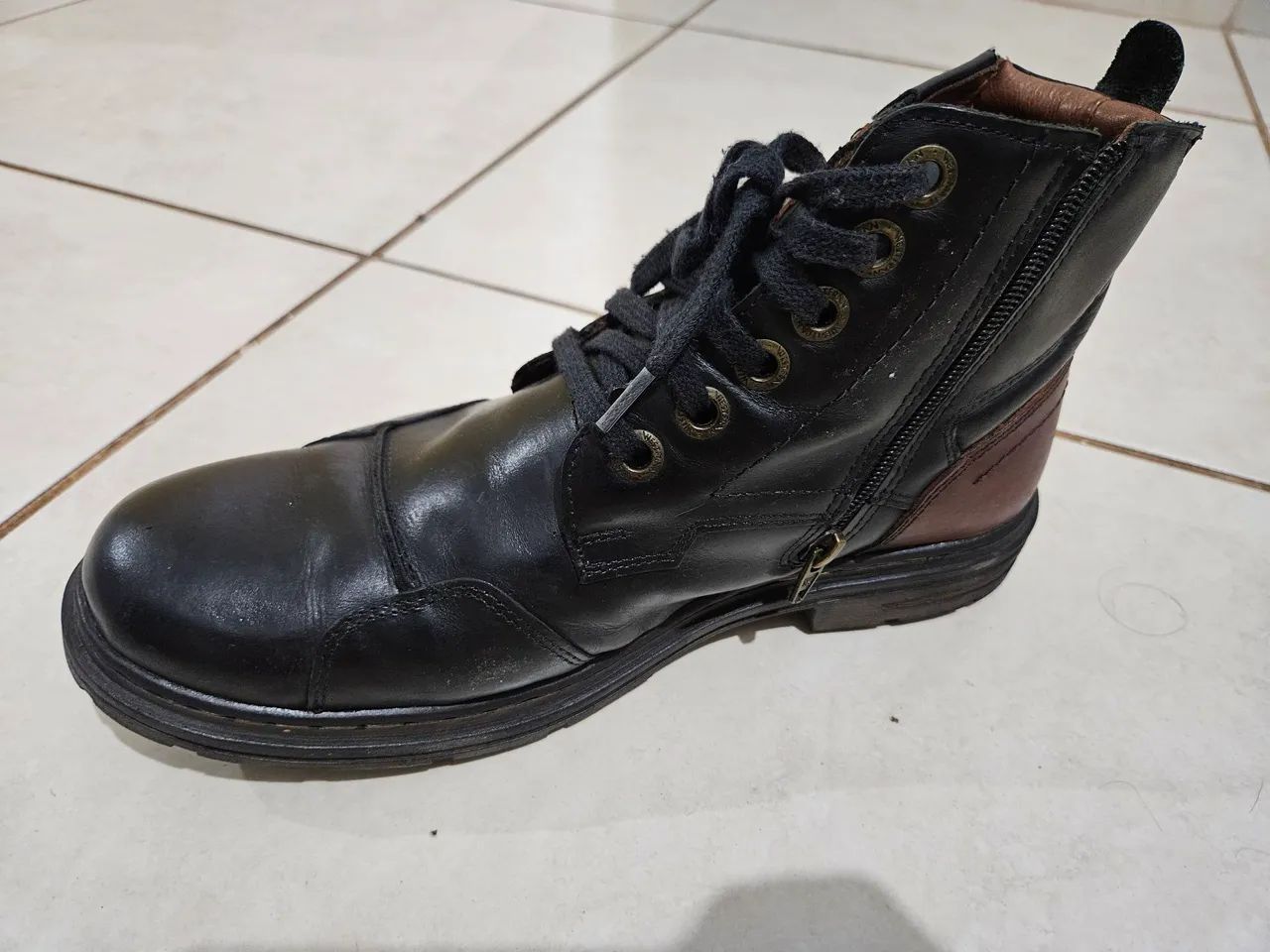 Bota preto Tam 39/40 - Foto 2