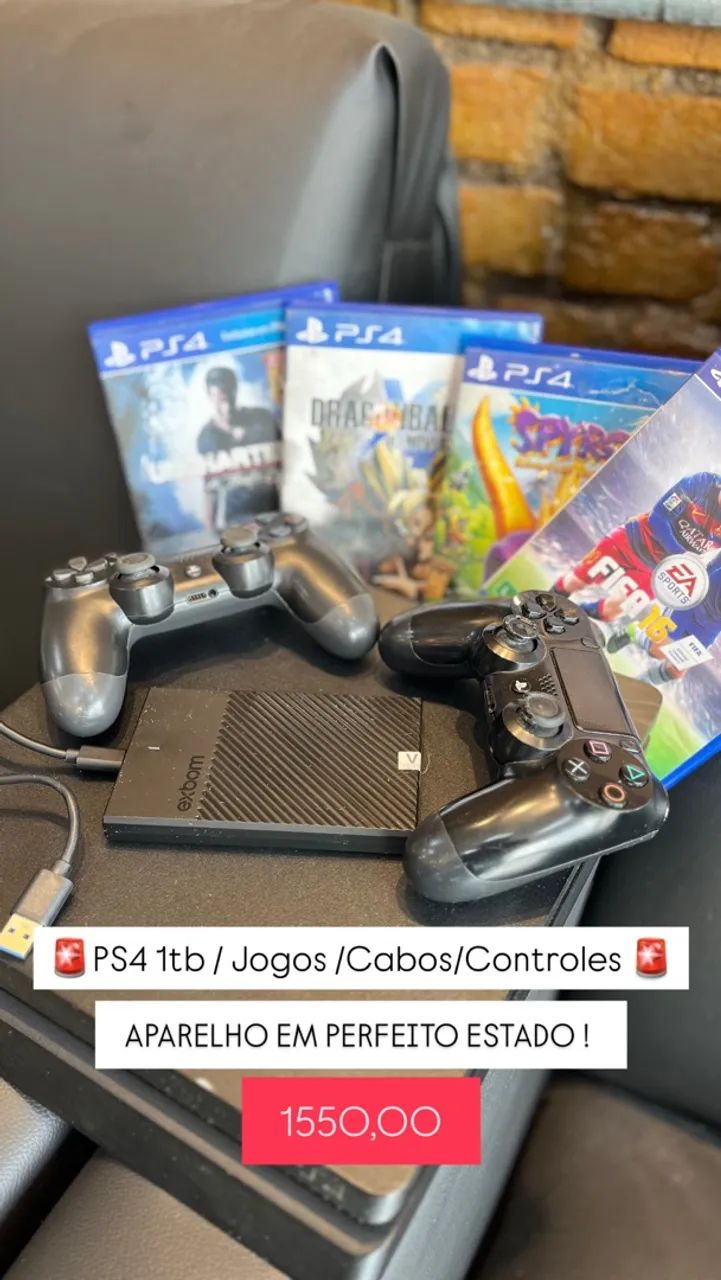 PS4/CONTROLES/JOGOS/CABOS ?