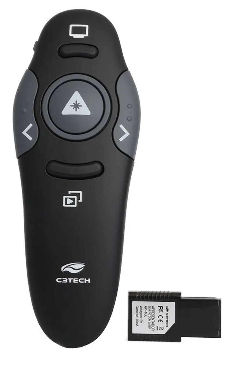 APRESENTADOR SEM FIO C3TECH AP-400BK - Foto 3