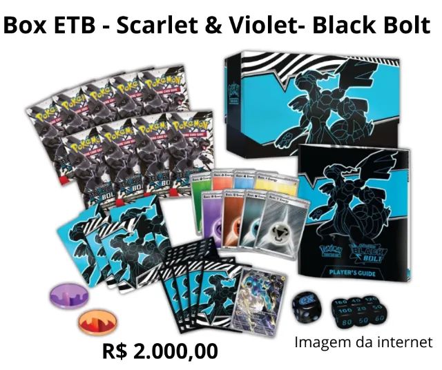 Pokémon - Box ETB - Scarlet & Violet - Black Bolt EXCLUSIVA do mundial de Anaheim - Foto 3