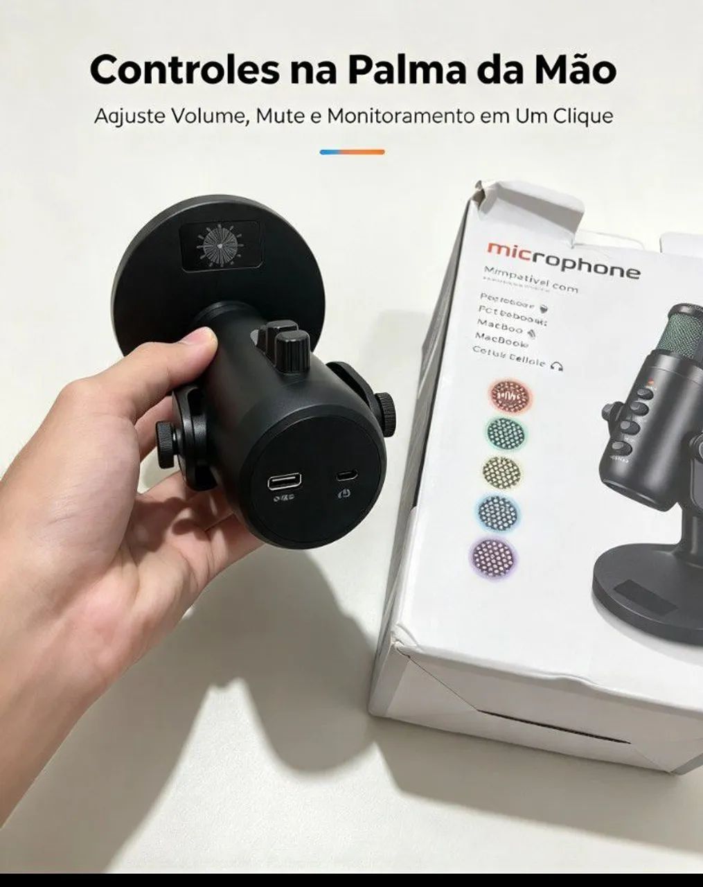 microfone gamer RGB  - Foto 2