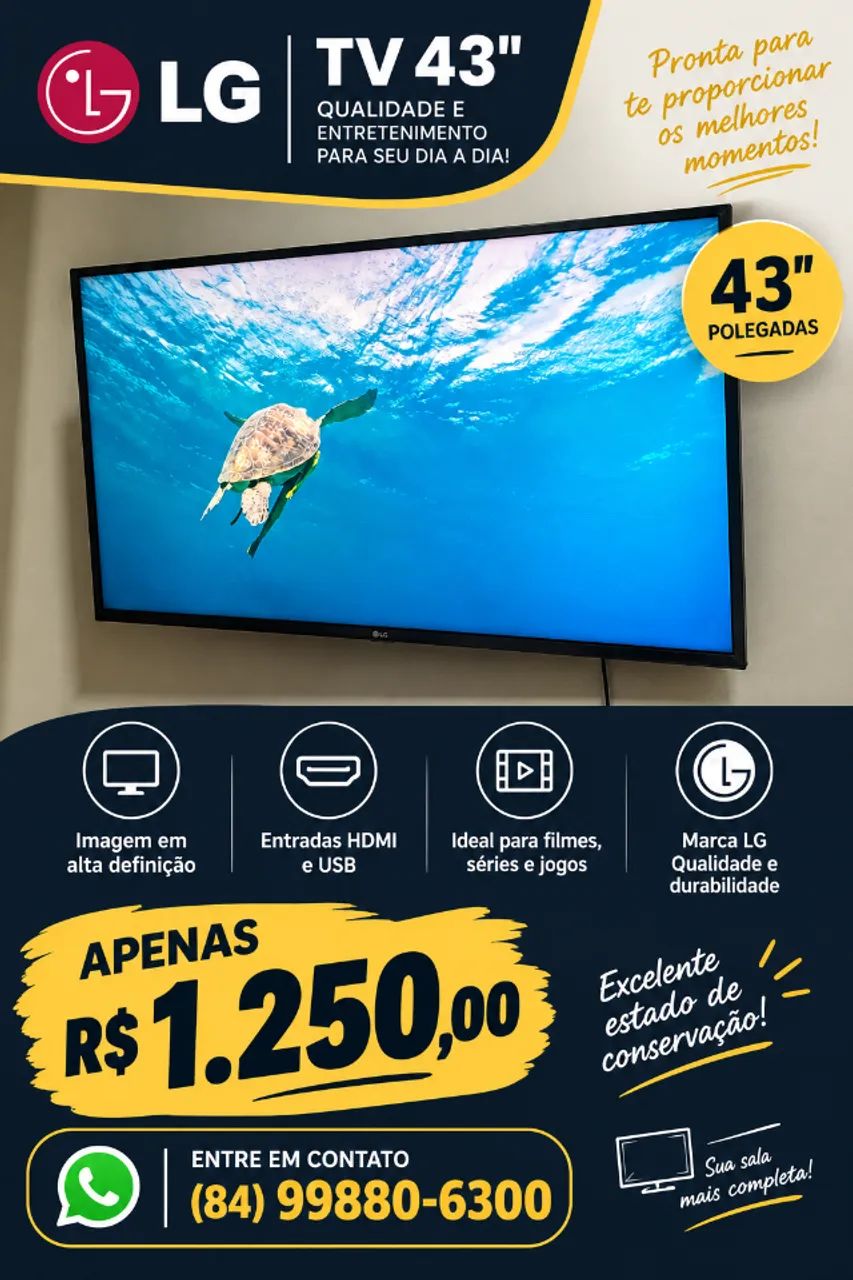 SMART TV LG 43 POLEGADAS FULL HD