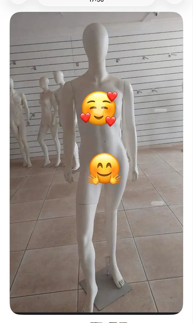 Manequim fibra feminino e masculino 