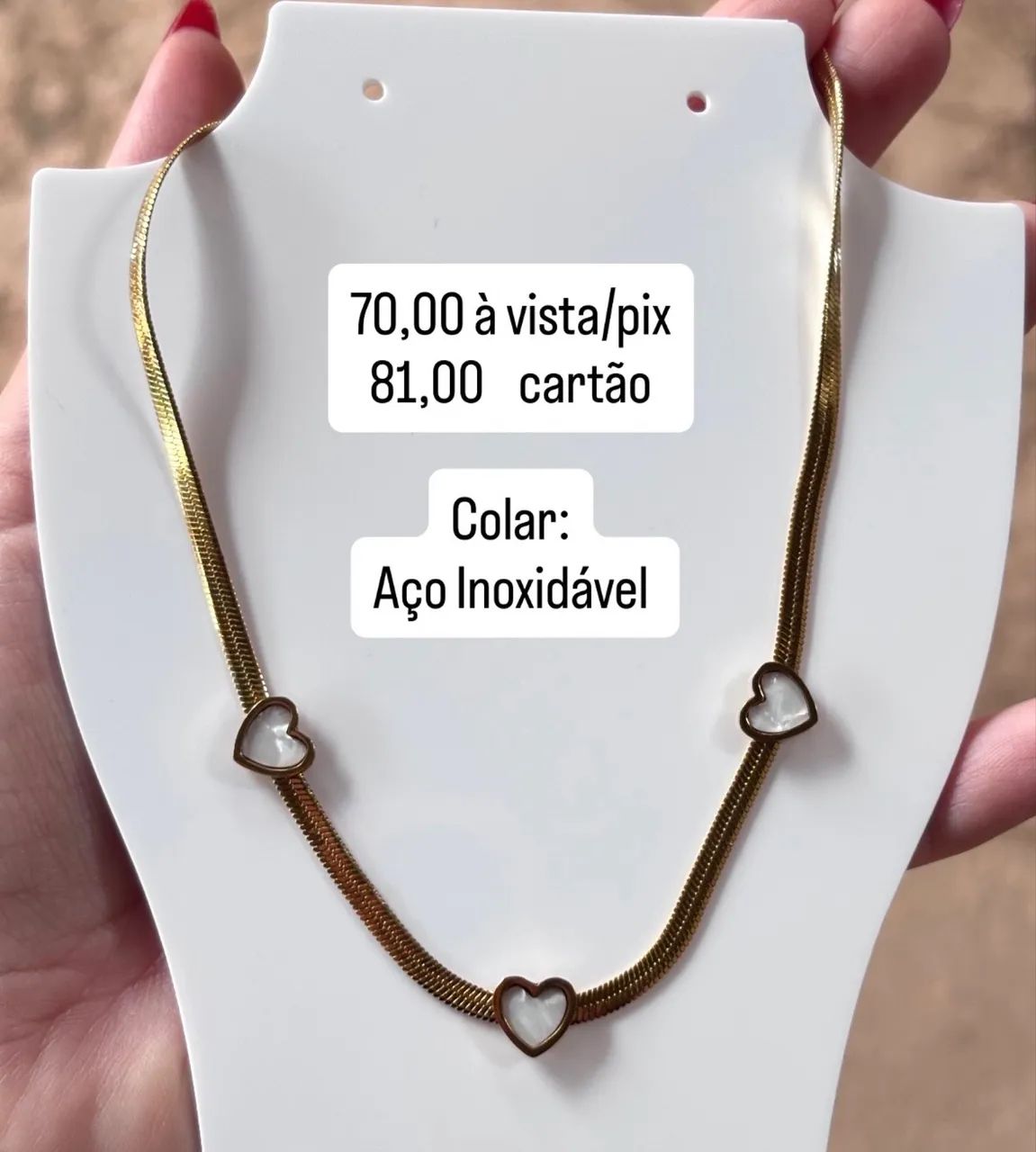 Colar Feminino em Aço Inoxidável  - Foto 3
