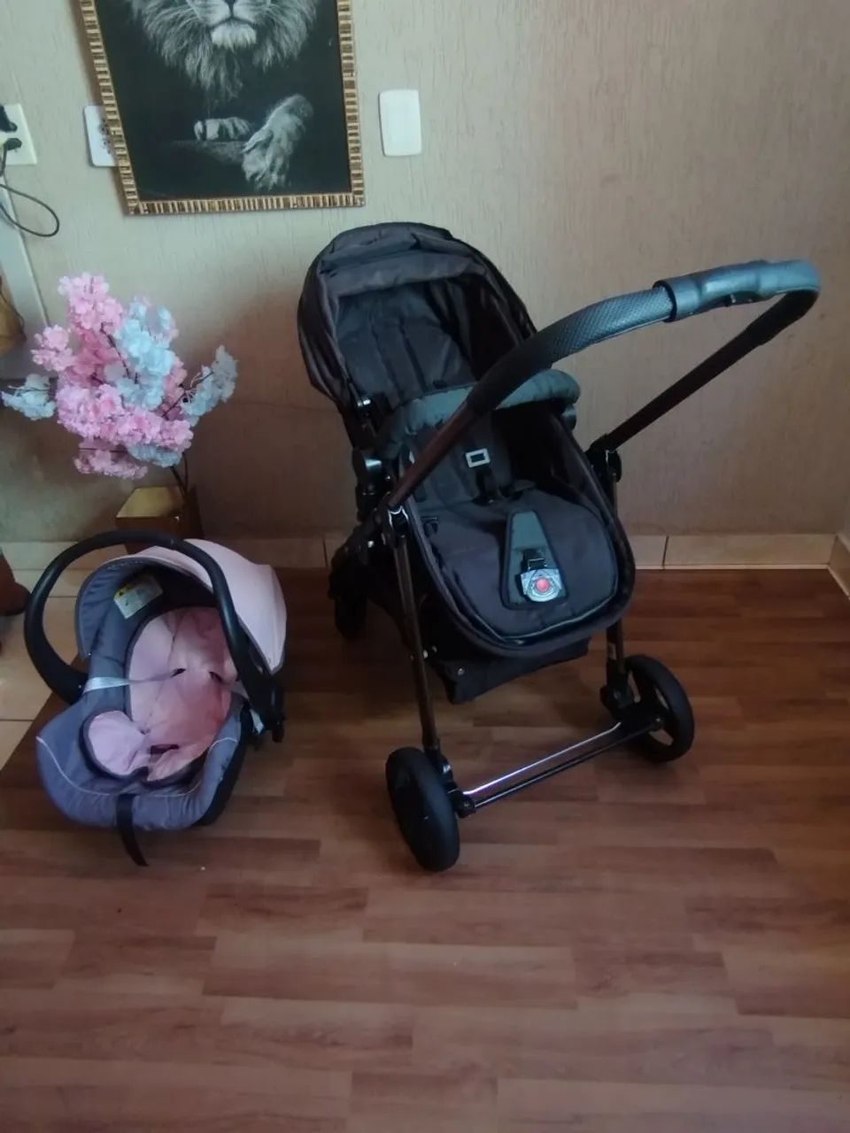 Carrinho Moisés ( acopla bebê conforto  - Foto 4