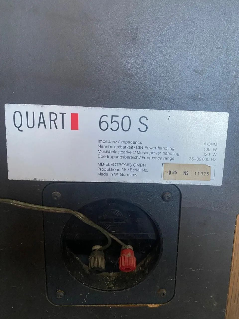 Caixa acústica torre quart 650S - unidade 