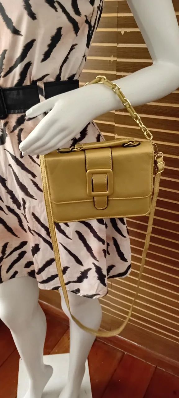 Bolsa Dourada usado em um único evento - Foto 4