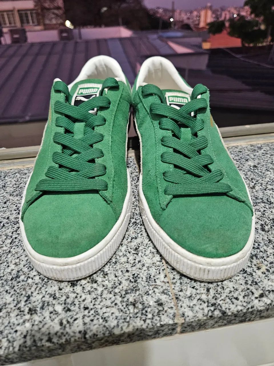 Tênis Puma Suede Verde - Foto 4