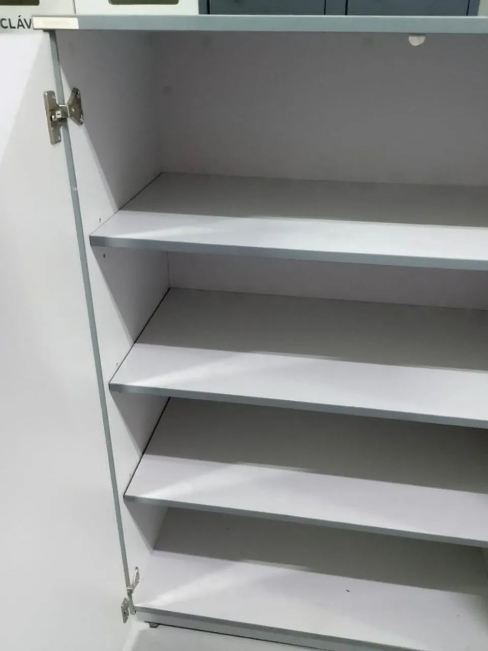 Armário De Escritório Com Prateleiras Cinza- Grande  - Foto 4