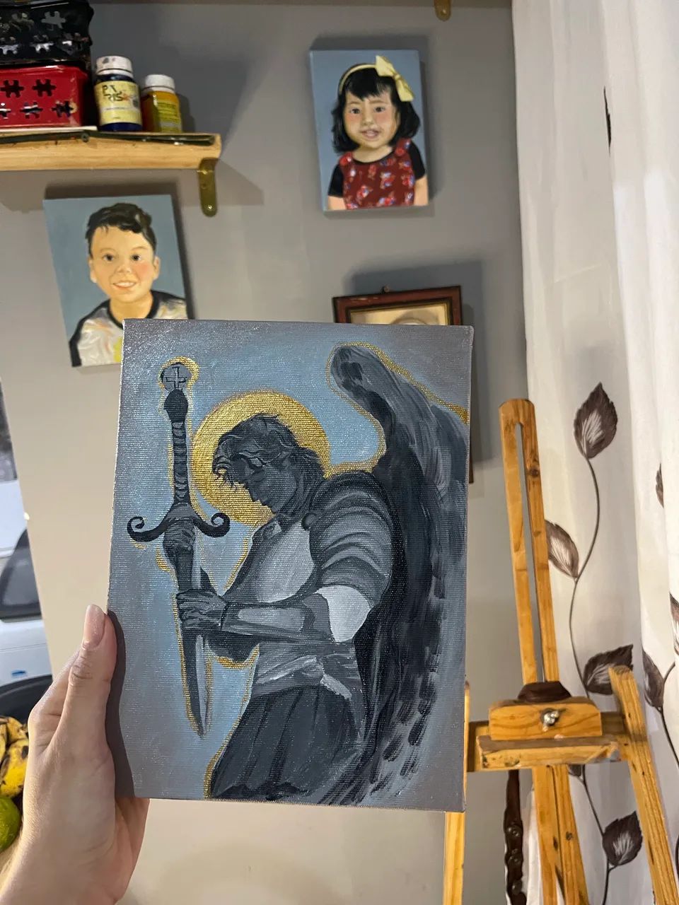 Tela pintada a mão 