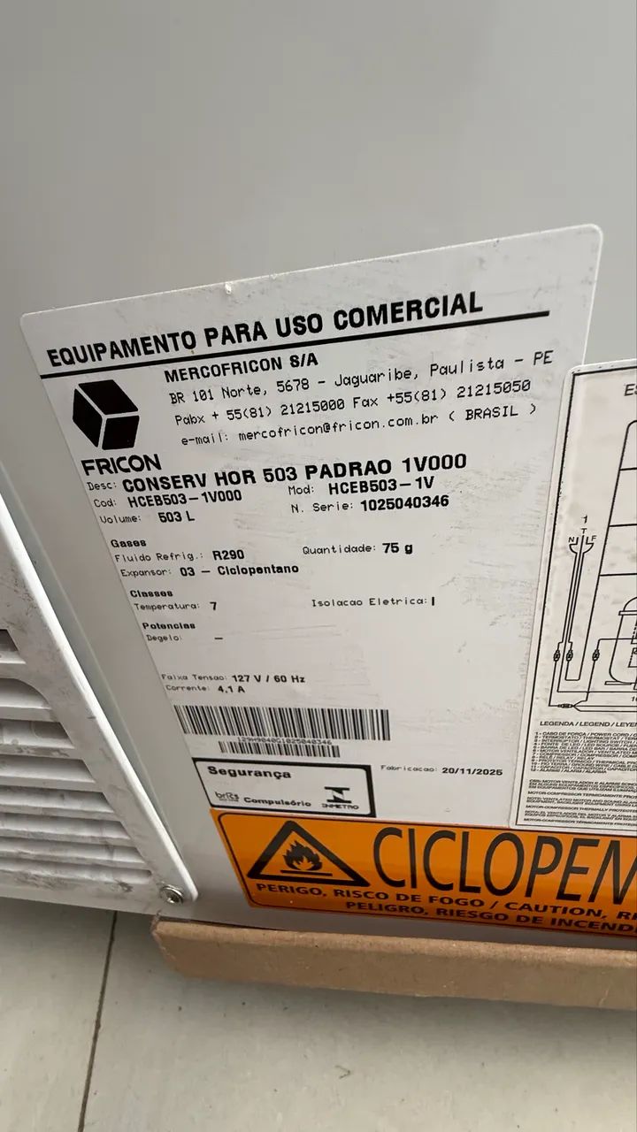 Freezer horizontal 503 litros Fricon tampa de vidro  - Foto 2
