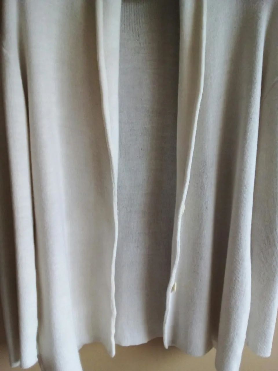 cardigan de lã branca - Foto 4