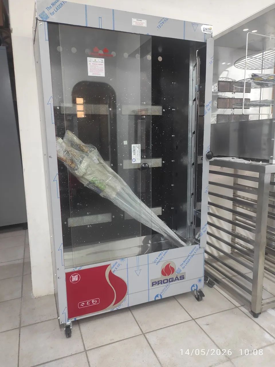 Bh assadeira de frango 6 espetos 